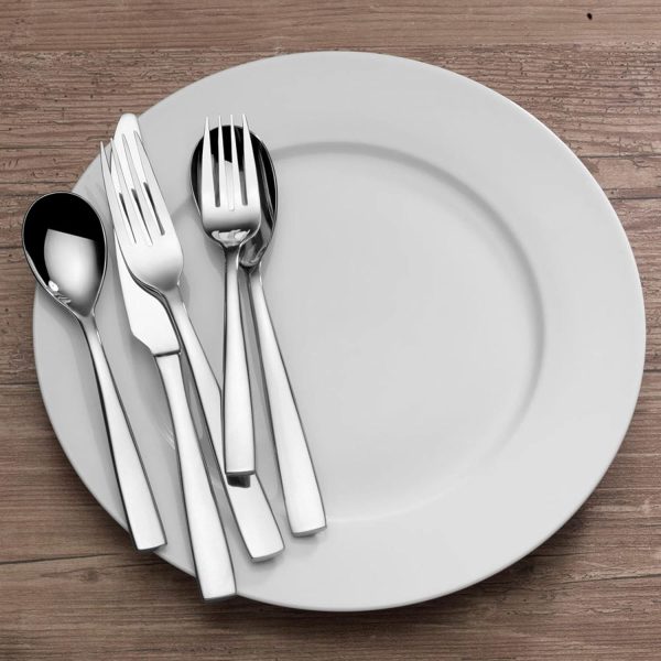 Mikasa, Delano Flatware Service for 4, 20 Piece Set, 18/0 Stainless Steel Silverware Set - Image 2