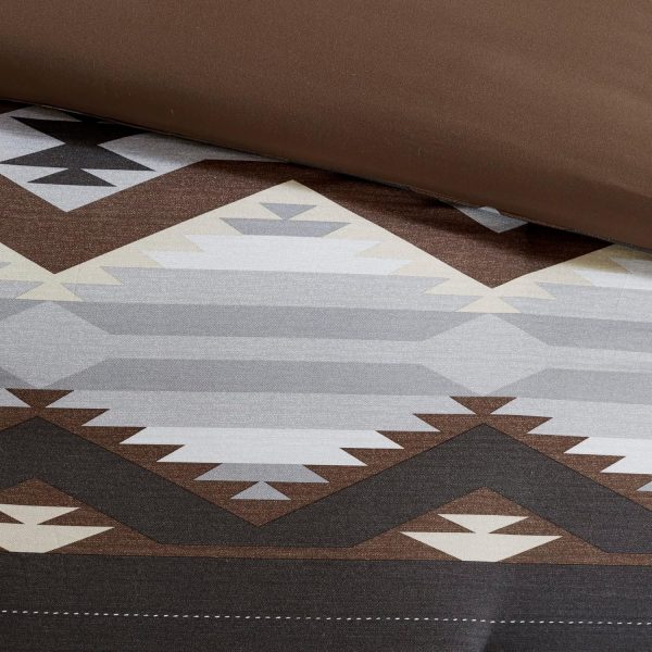 Woolrich Rustic Lodge Cabin Comforter Set - All Season Down Alternative Warm Bedding Layer and Matching Shams, Oversized Queen, Bitter Creek, Grey/Brown - Image 6